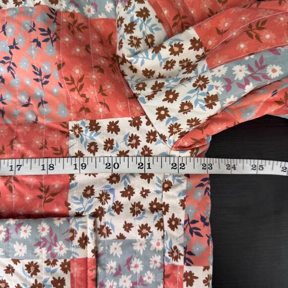 Sadie Sage Jacket Women Small Floral Patchwork Quilted Crop Coat Boho Puffer NEW - Picture 9 of 11